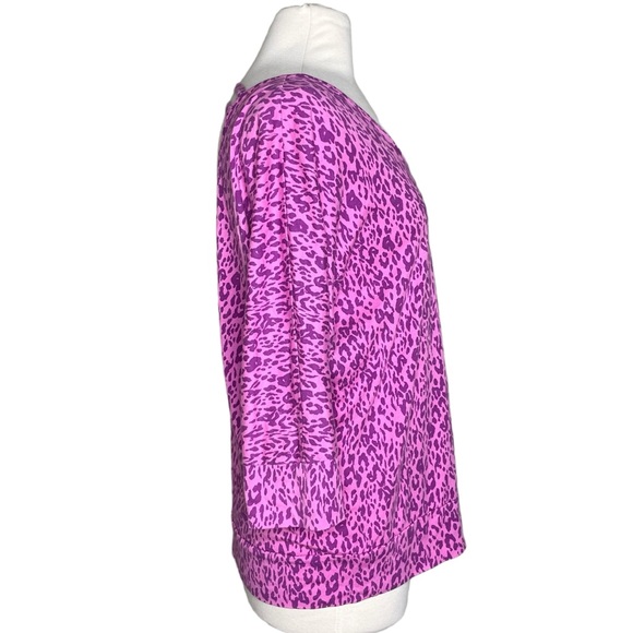 Torrid 0 pink leopard V back top - Picture 4 of 9